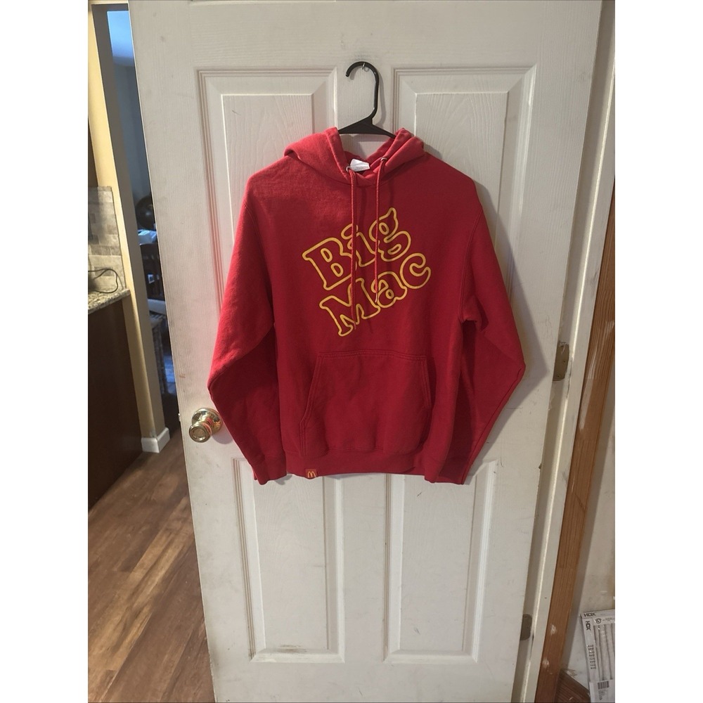 McDonalds Big Mac Hoodie Sweatshirt Adult Small Men Pockets